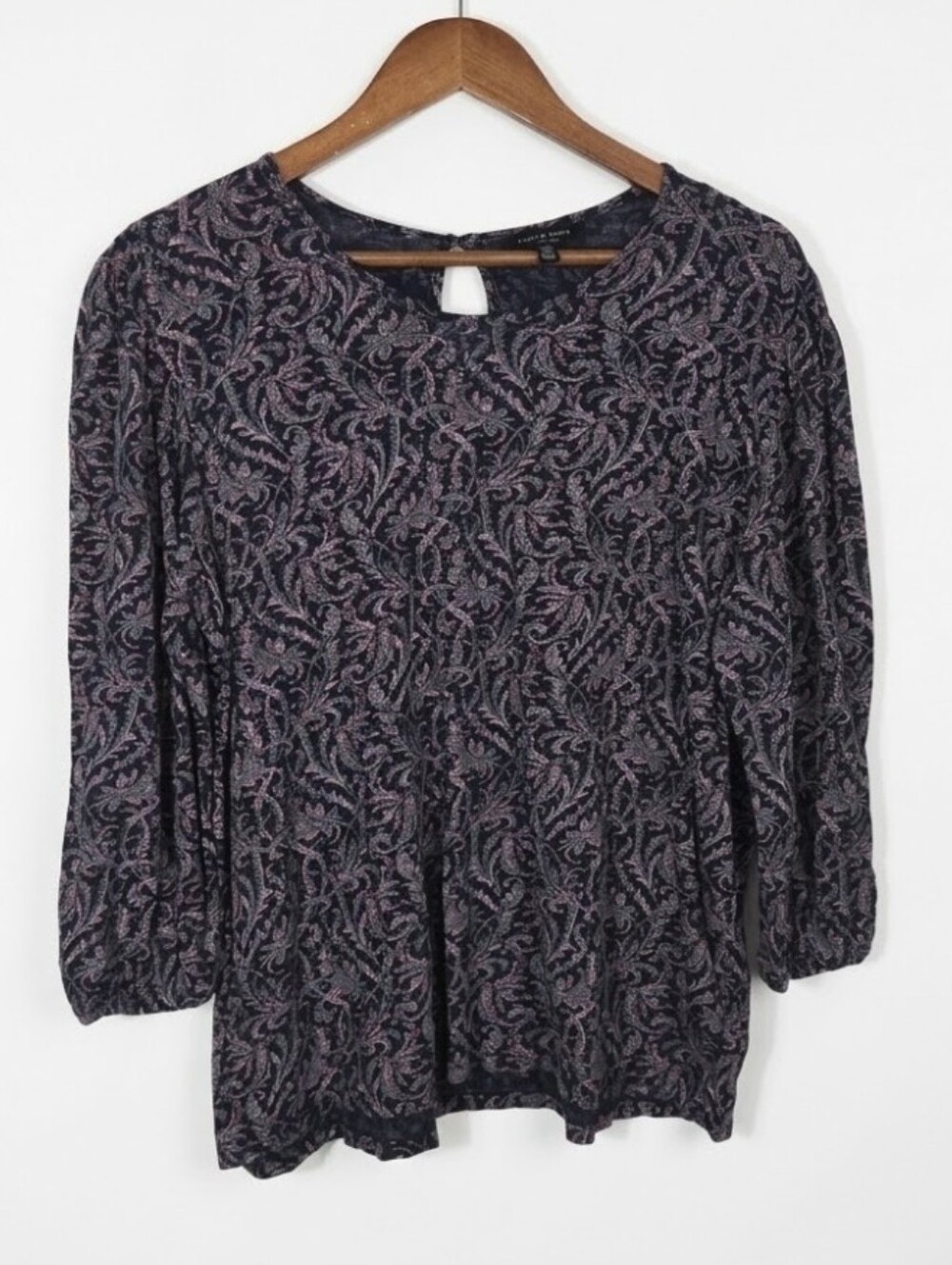 Lucky Brand floral printed long sleeve top